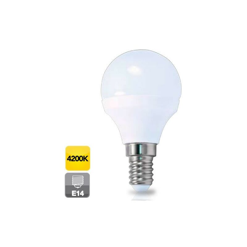 

Bombilla de led esférica E14 6W luz día 4200K 560 lm 2002365 - GSC