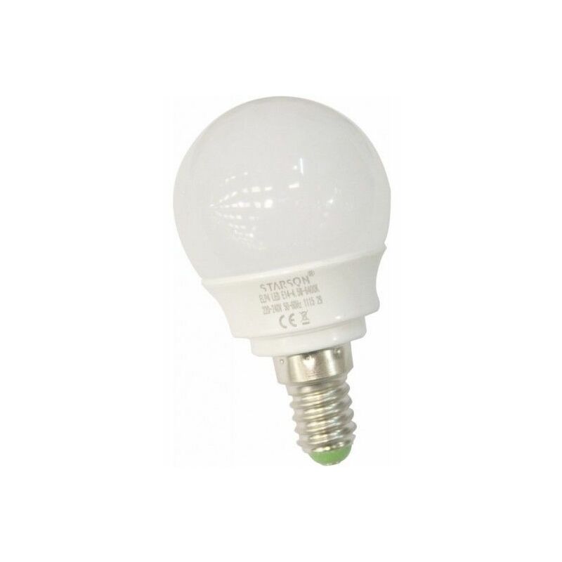 

Lampara Ilumin Led Esferica E14 4,5W 450Lm 3000K