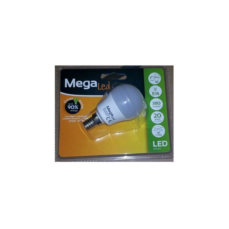 

Lampara Esferica Led E14 7W Luz Calida