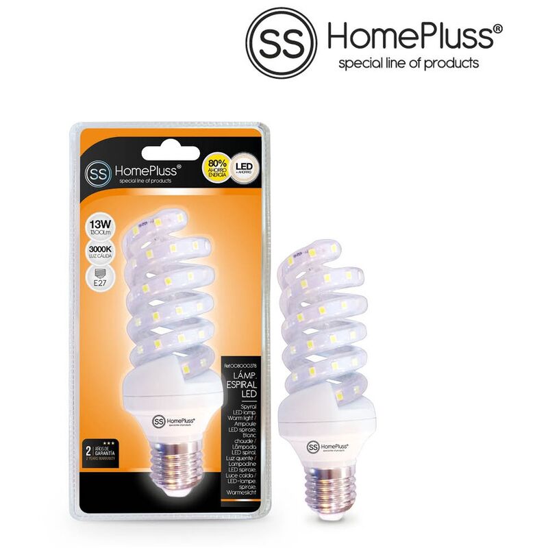 

Lampara espiral 13W E27 3000K - 6u caja exp