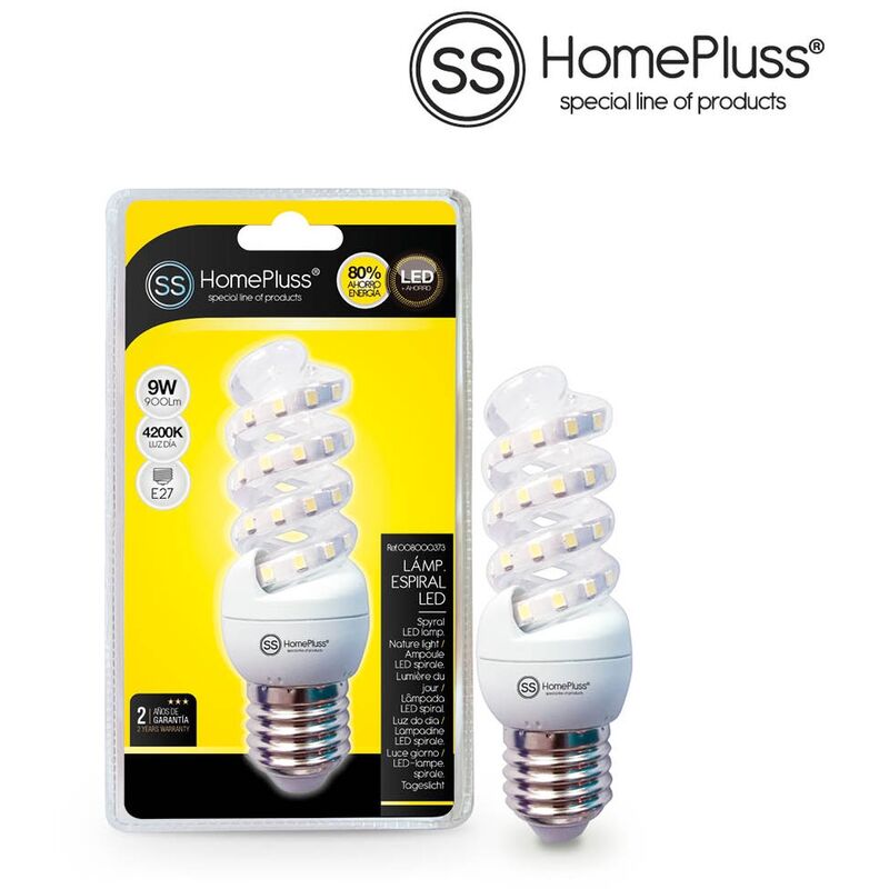 

Lampara espiral 9W E27 4200K - 6u caja exp