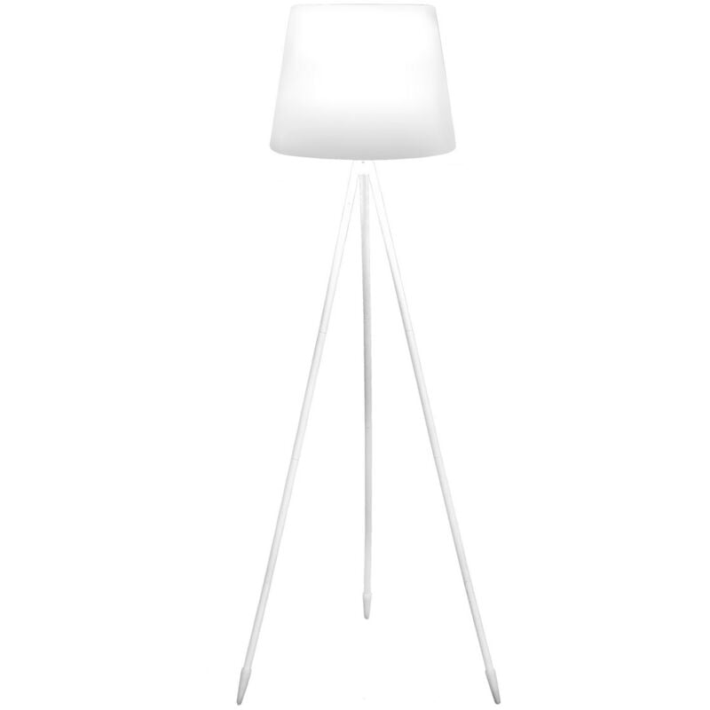 

Lámpara exterior Betta de pie de metal blanca de Ø 60x150 cm