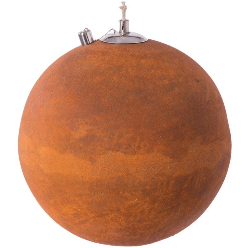 

Lámpara exterior bola de aceite moderna marrón de 43x40x40 cm