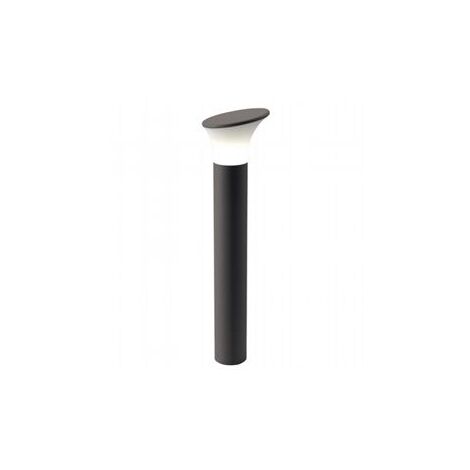 Lámpara exterior de aluminio fundido con difusor opalino - Altura máxima 160mm - IP44 - Potencia máxima 25W grafito