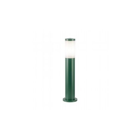 Lámpara exterior de aluminio fundido con difusor opalino de alta luminosidad musgo