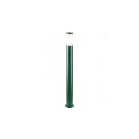 Lámpara exterior de aluminio fundido con difusor opalino musgo