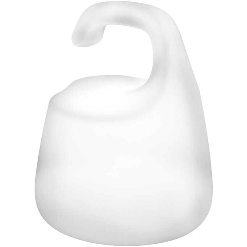 

Lámpara exterior de mesa led moderna blanca de 25x20x20 cm