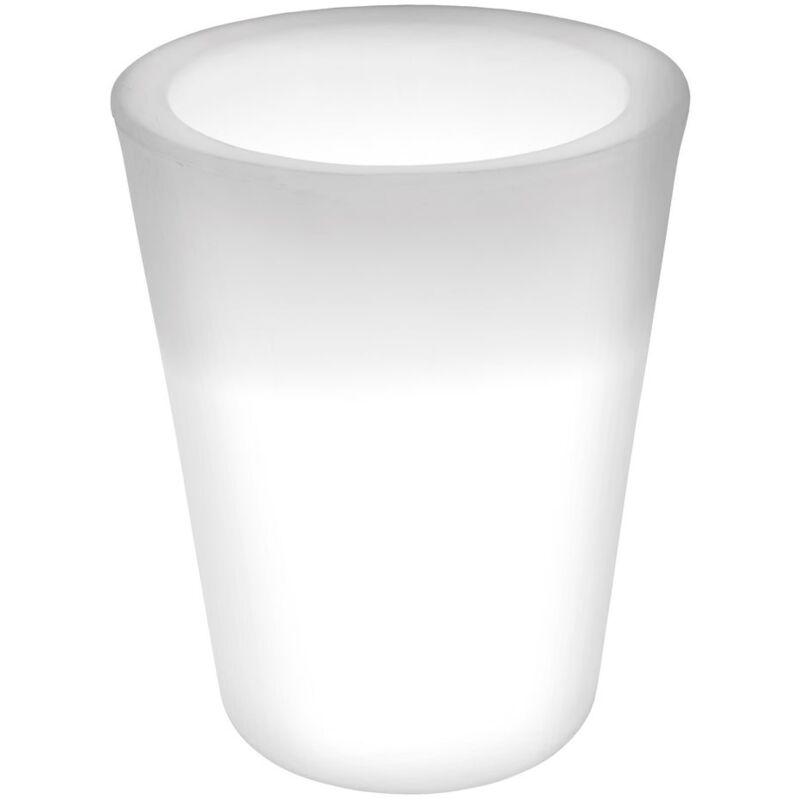 

Lámpara exterior de pie de plástico moderna blanca de 38x30cm