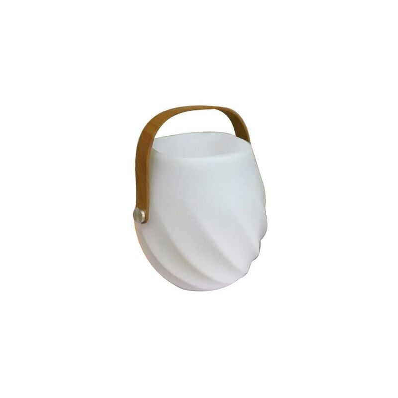 

Lámpara exterior de sobremesa recargable con USB de led blanca de Ø 18x26 cm