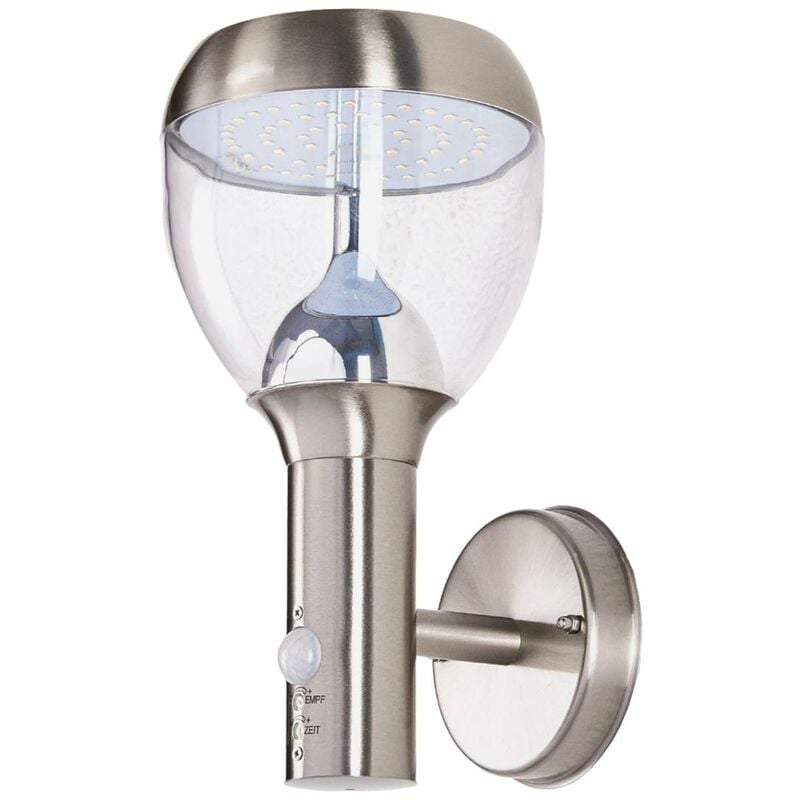 

Lindby - lámpara exterior sensor Etta acero inox., LED