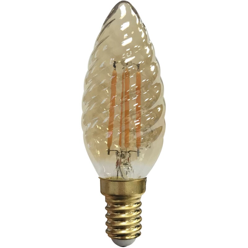 

Lámpara cristal Led vela rizada caramelo 4W E14 2200°K (F-BRIGHT 2601986)