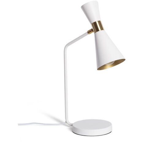 Lámpara Flexo Escritorio de Metal Jigger Blanco