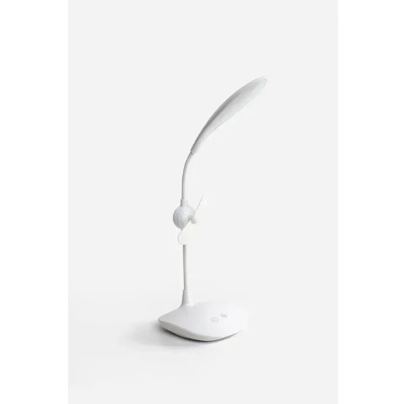 Lámpara flexo LED para escritorio con ventilador