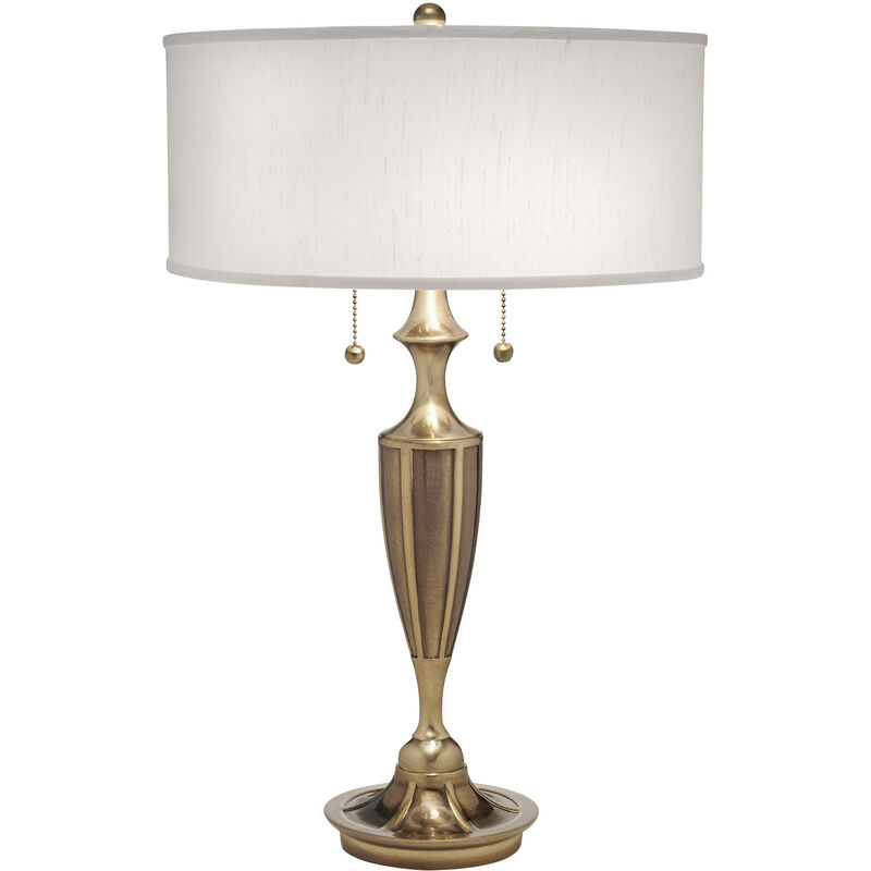 

Gatsby - Lámpara de mesa 2 luces de latón bruñido, E27 - Elstead