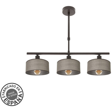 Lampara gilda 3xe14 marron regx55x14 cm