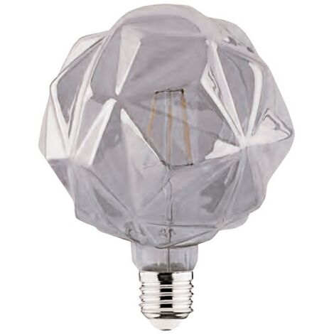 LAMPARA GLOBO CRISTAL SMOKY DIAMANTE FILAMENTO LED E27 4W 1800K 360º 230V