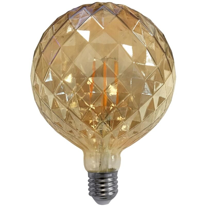 

Lámpara globo cristal Led piña caramelo 4W E27 2200°K 120x170mm. ( 2601982) - F-bright