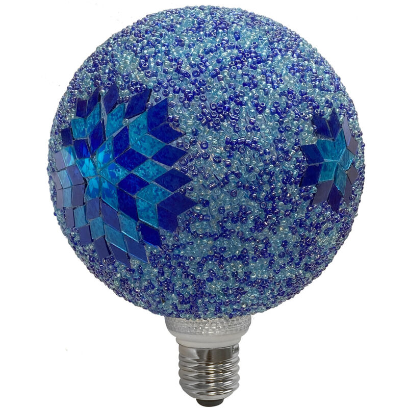 

Lámpara globo Led con abalorios azules 3W G125 (F-Bright 2601280-AZ)