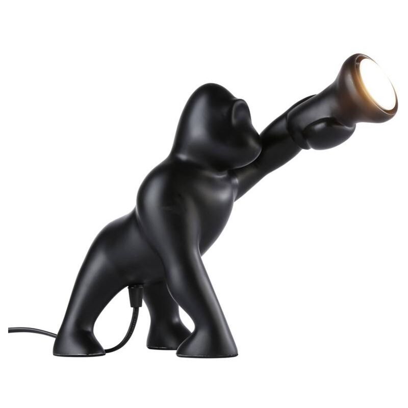

Lámpara gorila de mesa de resina 'Orangutan' | Negro