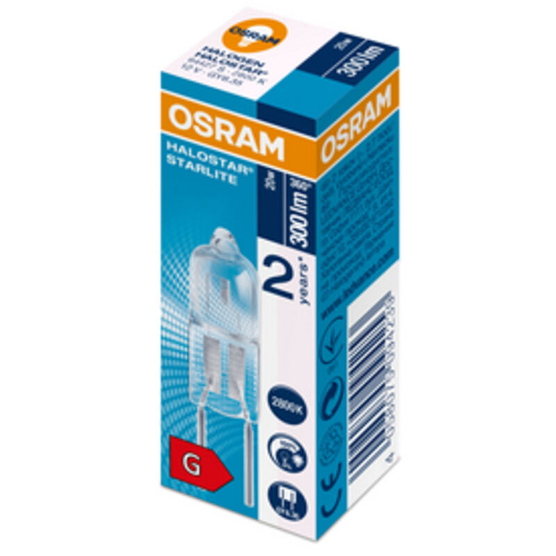 Ledvance - Bombilla 20w 12v gy6.35 luz caliente 2800k 375lm h64427sg2