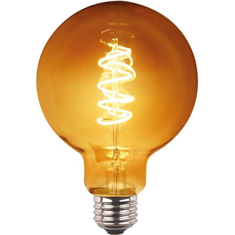 

Garza - Bombilla LED filamento espiral Gold Globo G125 3W 170 lumenes. E27. 360º. Luz cálida.