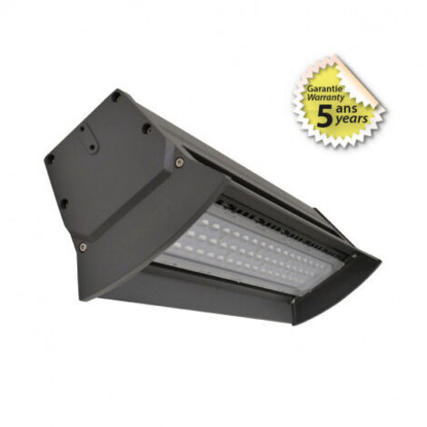 Lámpara industrial LED integrada gris antracita 475 x 155 x 130 mm - 100W - 12100Lm