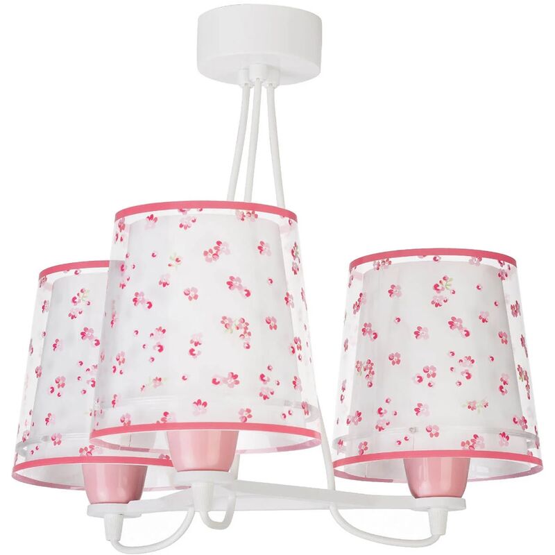 

Lúzete - Lámpara Infantil 3 Luces Dream Flowers E27 Rosa