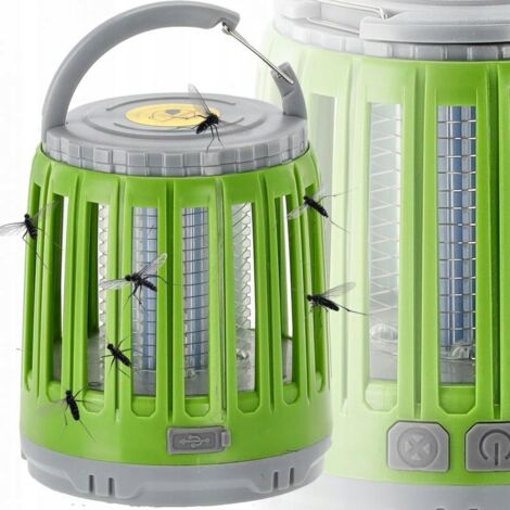 LÁMPARA INSECTICIDA LED USB LINTERNA DE CAMPING TURÍSTICO PARA MOSQUITOS Y MOSCAS