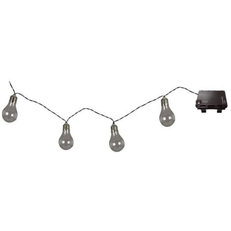 Lampara jard guirn. luxform blanca a pilas 3x1,2v aa il95110