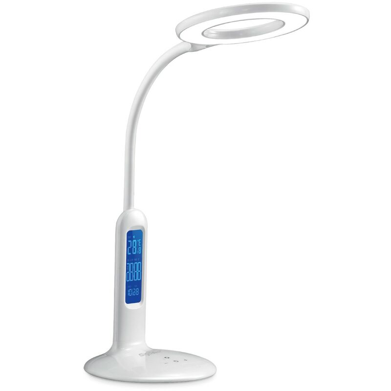 

AGS - Lámpara de mesa LED blanca 7W con calendario