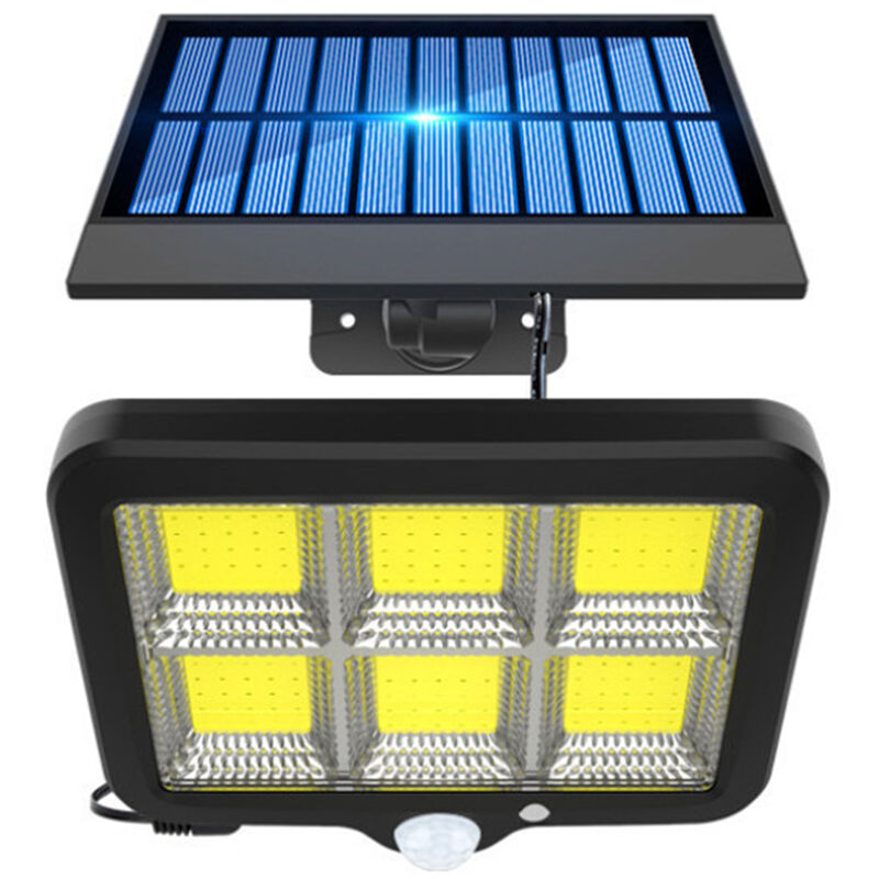 

Lampara LED COB montada en la pared para exteriores Luces con sensor de movimiento con energia solar Iluminacion activada por movimiento Lampara de