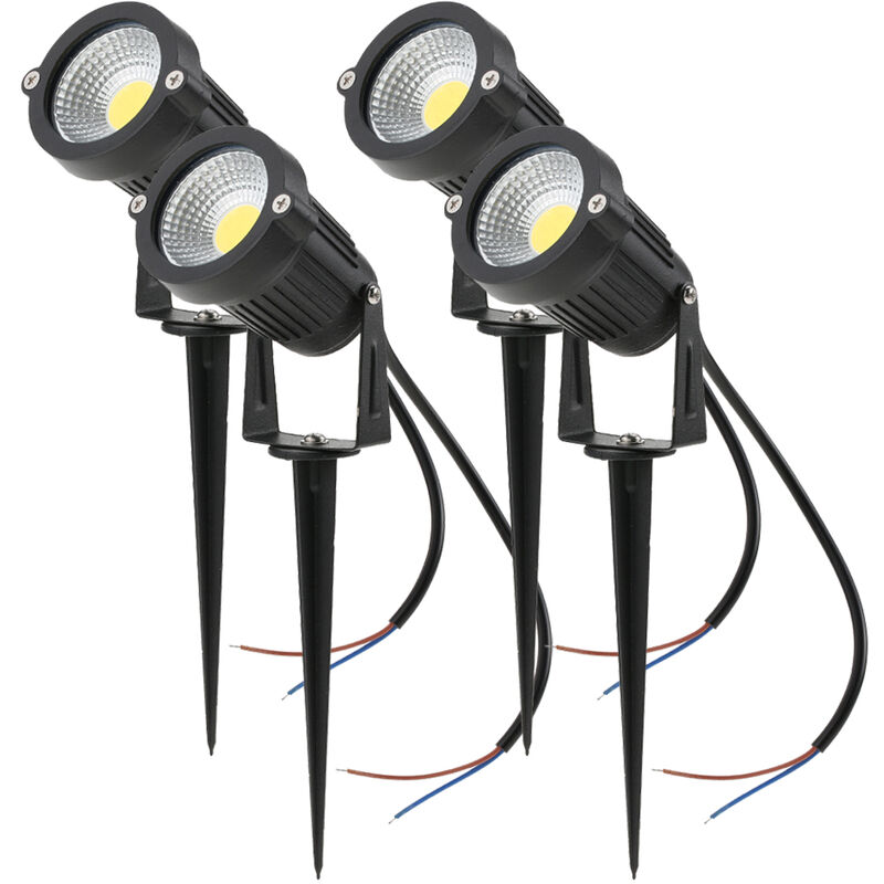 

Lampara para cesped LED COB de 5 W, 4 unidades