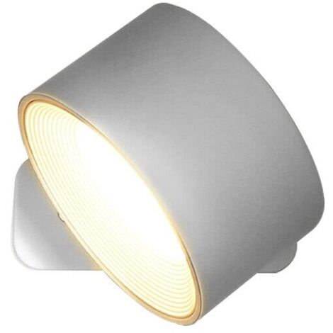 Lámpara LED con base de carga USB, 2000 mAh, 3 modos de iluminación, color blanco