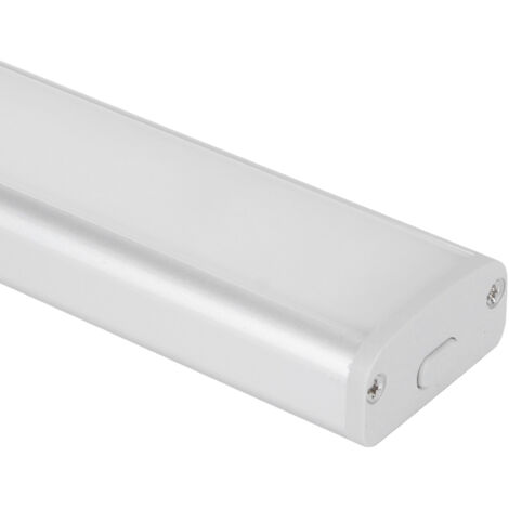 Lámpara LED con detector de movimiento recargable por USB, de aluminio y policarbonato, 20 LED, capacidad de 800 mAh, alcance de detección de 3 m/120°, para escaleras, armarios y pasillos.
