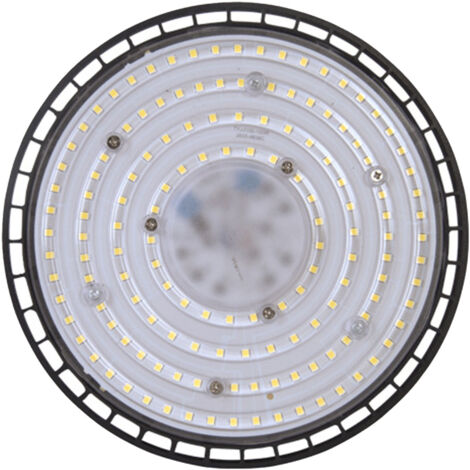 [Lámpara LED de alta potencia] UFO [100W] 6500K Blanco frío Alta potencia Aluminio para taller o garaje