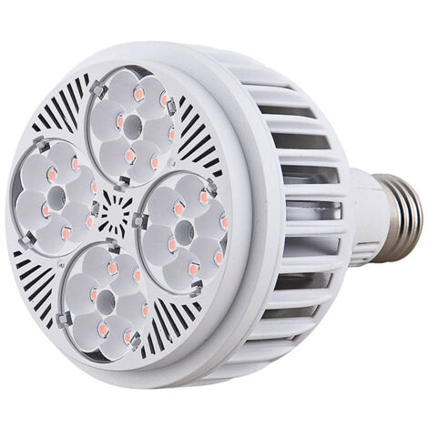 Lámpara LED de cultivo con rosca E27, espectro completo, para plantas de interior, 3 W, con lente óptica para plantas de interior, flores, jardín e invernadero.