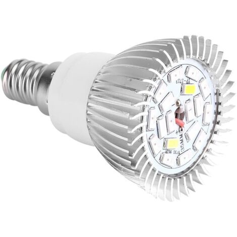 Lámpara LED de cultivo de 8 W de espectro completo para interior (E14)