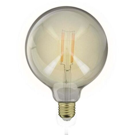 Lámpara LED de globo (G125) / Vidrio ahumado vintage, XU, casquillo E27, 4 W consumible (equivalente a 23 W), 230 lúmenes, luz blanca cálida - KZQ