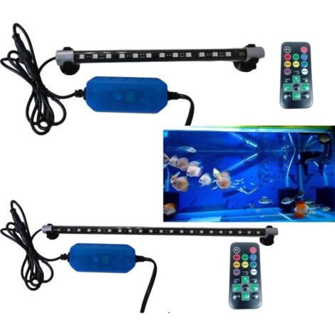 Lámpara LED de neón Aquarium Inmersión Tubo Tubo Pescado T4 12 21 33 Colores LED
