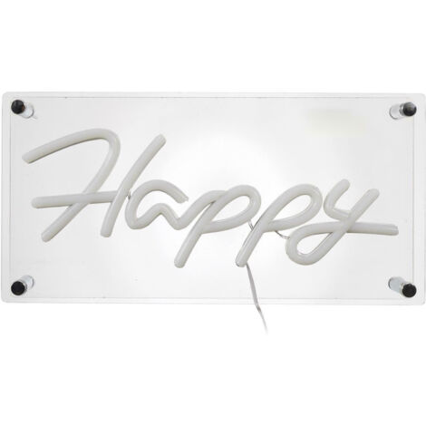 Lámpara LED de neón feliz
