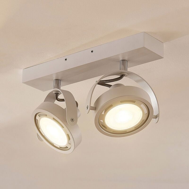 

Arcchio - Foco LED Munin, atenuable, blanco, 2 luces