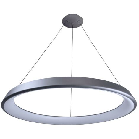 Lámpara LED de techo colgante "Lizer" (72W 3000K 4776lm) color plata