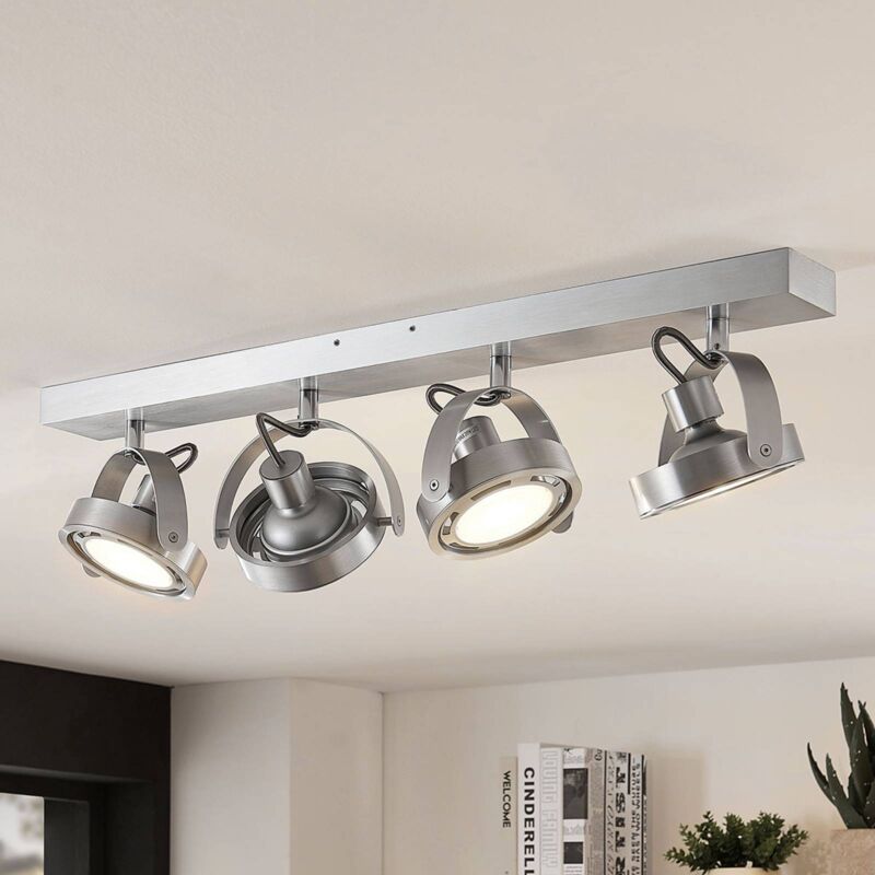 

Arcchio - Foco LED Munin, atenuable, aluminio, 4 luces