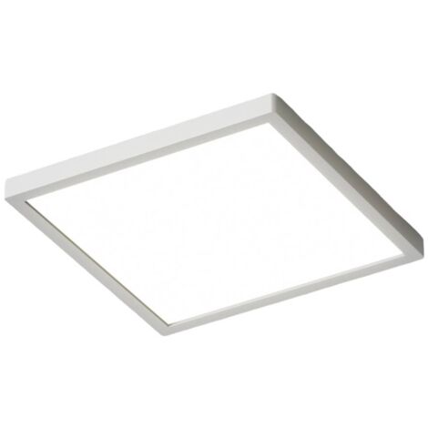 Lámpara LED de techo Solvie angular, plata