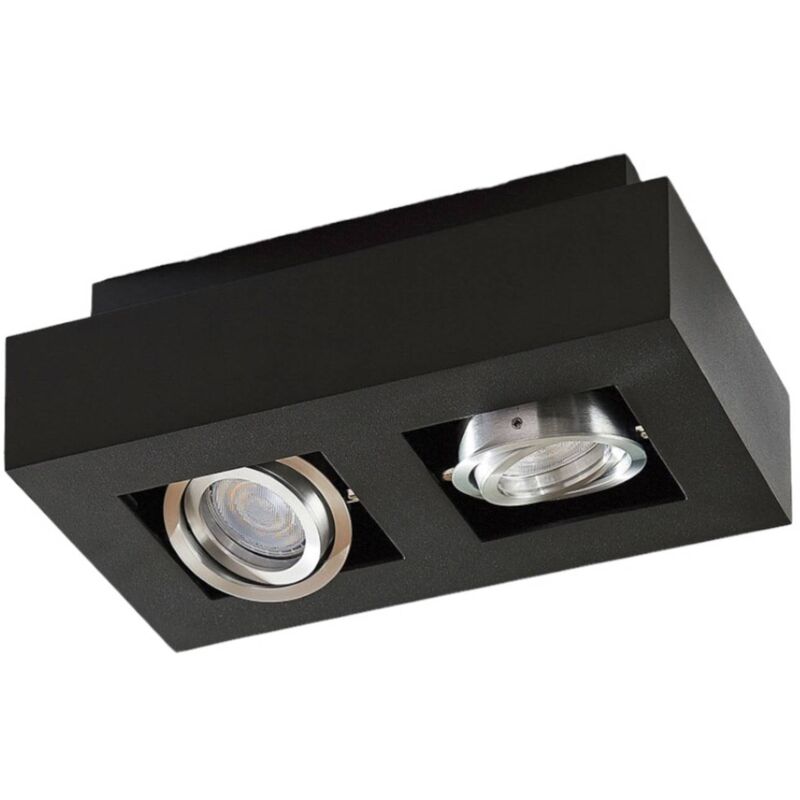 

Lámpara LED de techo Vince, 25x14cm en negro