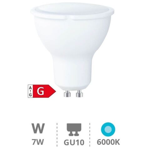 Lámpara LED dicroica 6W GU10 6000K regulable