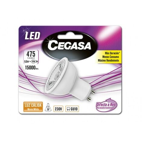 CEGASA - POESSA LMP CEGAS.LED DIC5.8W GU10 450LM - CEGASA