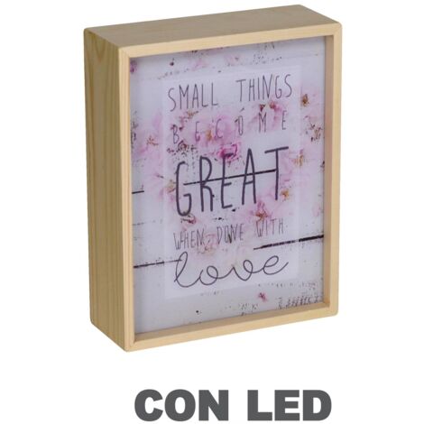 Lámpara led escrita cm20x8h26