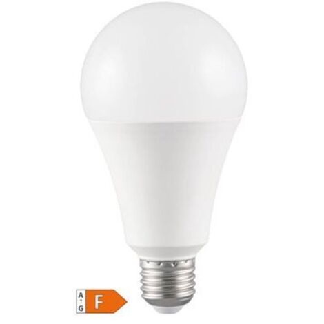 Lámpara LED estándar A65 18W E27 3000K 1800lm 200 grados