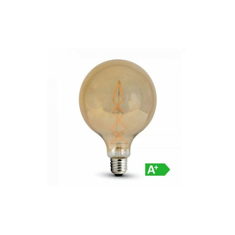 

Lámpara led globo filamento Gold Cover G125 E27 2200K 8W 360°